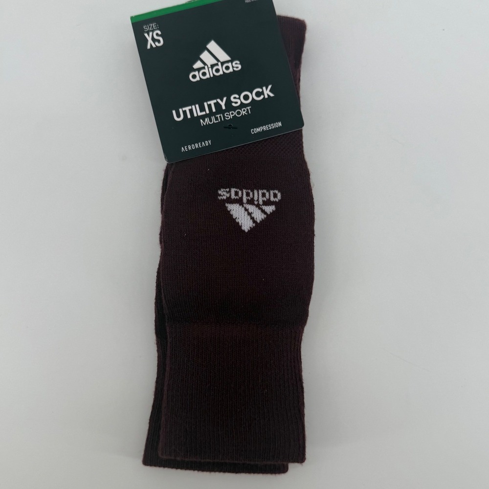 Adidas Utility Sock Multi Sport AEROREADY Compression Burgundy XS‎